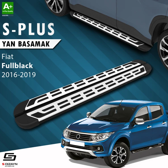 S-Dizayn Fiat Fullback S-Plus Gri Yan Basamak 193 Cm 2016-2019 A+ Kalite ürün görseli