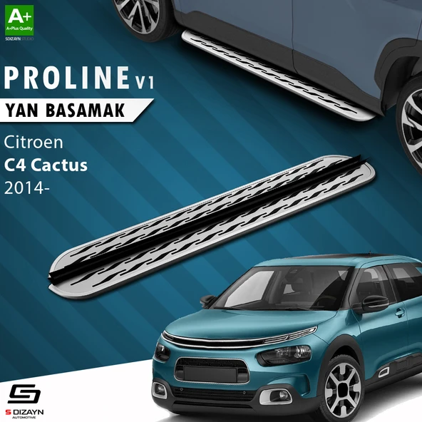 S-Dizayn Citroen C4 Cactus OEM Still Pro V2 Aluminyum Yan Basamak 183 Cm 2014 Üzeri A+ Kalite ürün görseli 1