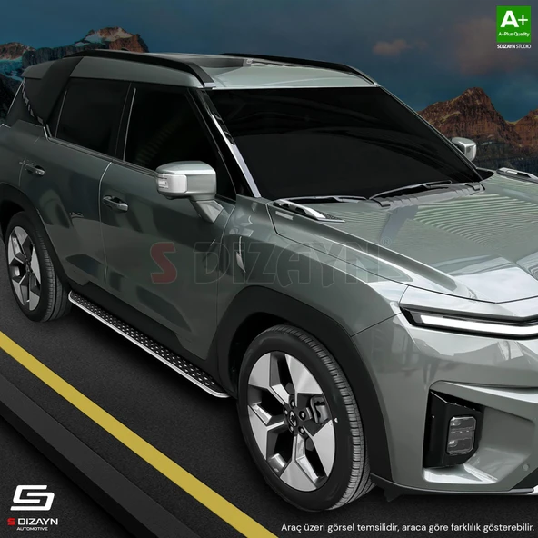 S-Dizayn Skoda Karoq Diamond Krom Yan Basamak 173 Cm 2018 Üzeri A+ Kalite - 5