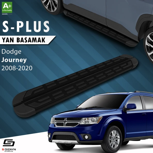 S-Dizayn Dodge Journey S-Plus Siyah Yan Basamak 183 Cm 2008-2020 A+ Kalite ürün görseli