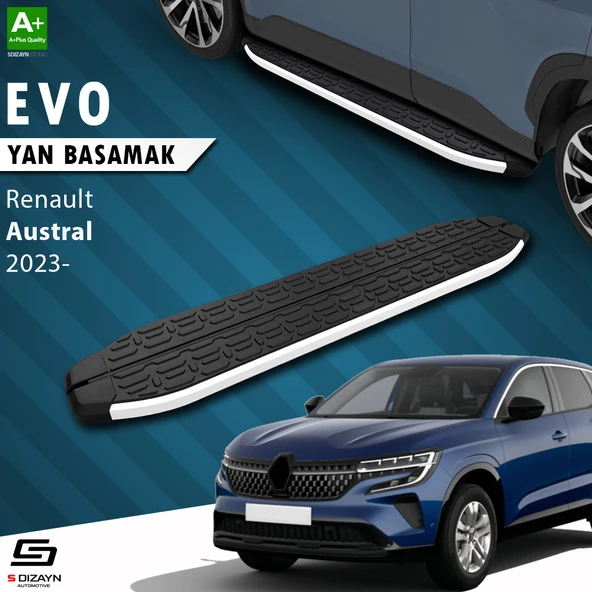 S-Dizayn Renault Austral Evo Aluminyum Yan Basamak 183 Cm 2023 Üzeri A+ Kalite ürün görseli 1