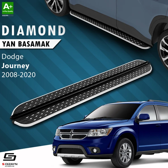 S-Dizayn Dodge Journey Diamond Krom Yan Basamak 183 Cm 2008-2020 A+ Kalite ürün görseli