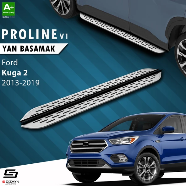 S-Dizayn Ford Kuga 2 OEM Still Pro V1 Aluminyum Yan Basamak 183 Cm 2013-2019 A+ Kalite ürün görseli 1