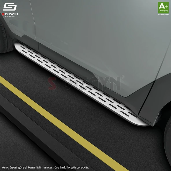S-Dizayn Citroen C4 X OEM Still Pro V1 Aluminyum Yan Basamak 183 Cm 2022 Üzeri A+ Kalite - Resim 6