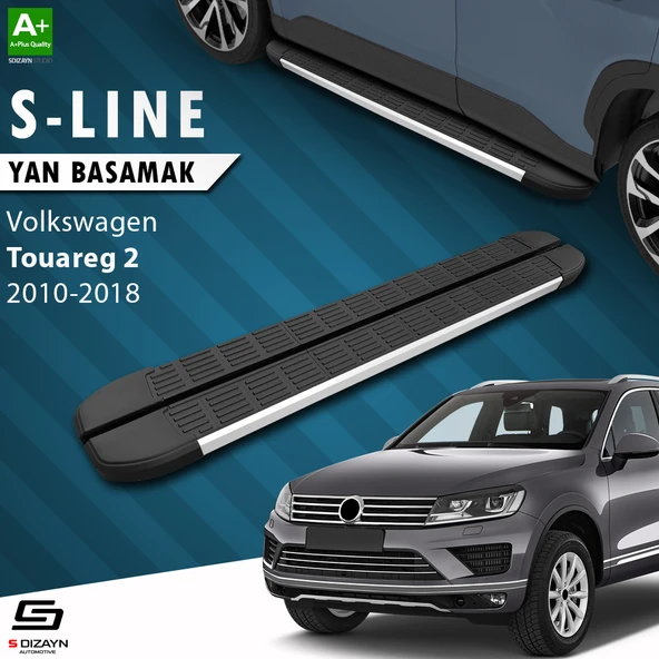 S-Dizayn VW Touareg 2 S-Line Aluminyum Yan Basamak 193 Cm 2010-2018 A+ Kalite ürün görseli 1