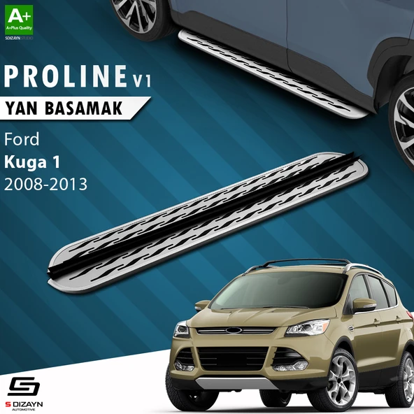 S-Dizayn Ford Kuga 1 OEM Still Pro V2 Aluminyum Yan Basamak 183 Cm 2008-2012 A+ Kalite ürün görseli