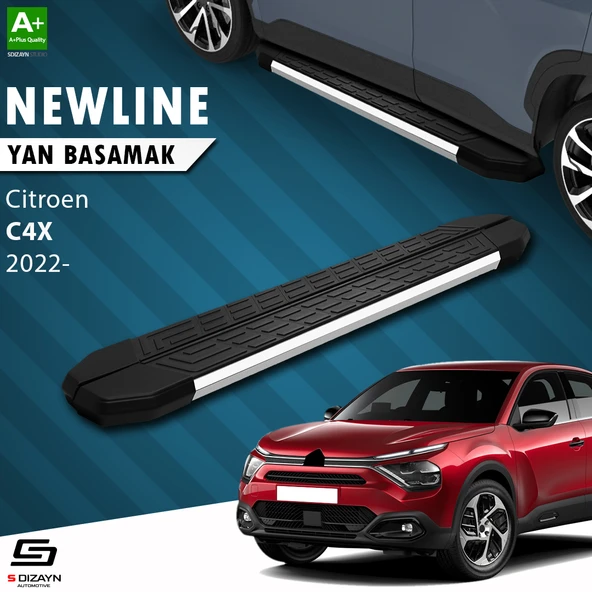S-Dizayn Citroen C4 X NewLine Krom Yan Basamak 183 Cm 2022 Üzeri A+ Kalite ürün görseli