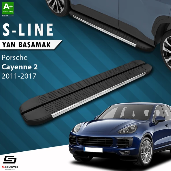S-Dizayn Porsche Cayenne 2 S-Line Krom Yan Basamak 193 Cm 2011-2017 A+ Kalite ürün görseli 1