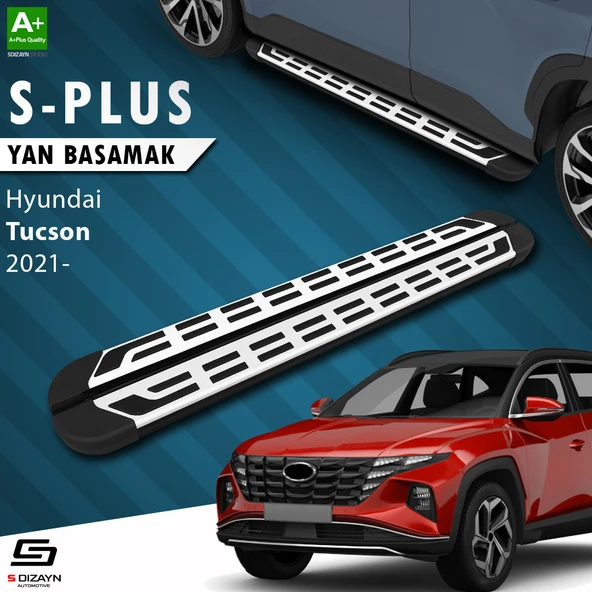 S-Dizayn Hyundai Tucson 4 S-Plus Gri Yan Basamak 173 Cm 2021-2024 A+ Kalite ürün görseli
