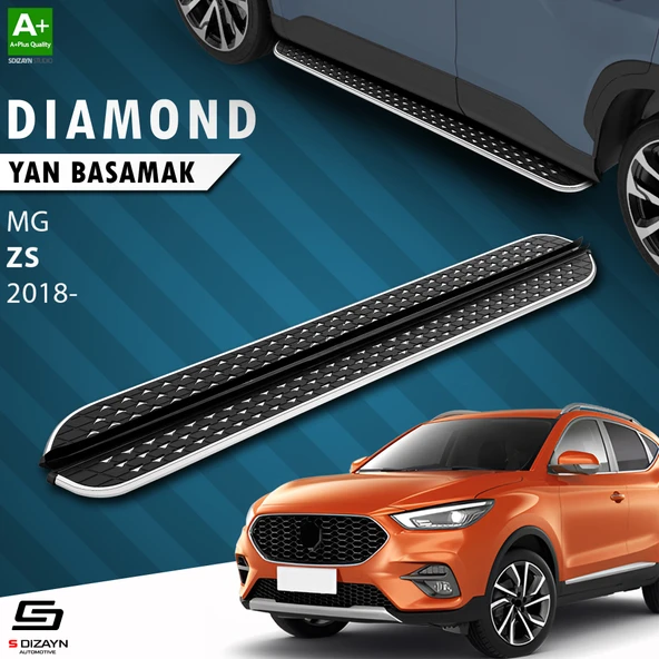 S-Dizayn MG ZS Diamond Krom Yan Basamak 173 Cm 2018 Üzeri A+ Kalite - 1