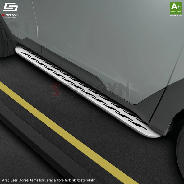 S-Dizayn Kia Niro OEM Still Pro V2 Aluminyum Yan Basamak 183 Cm 2017 Üzeri A+ Kalite - Resim 6