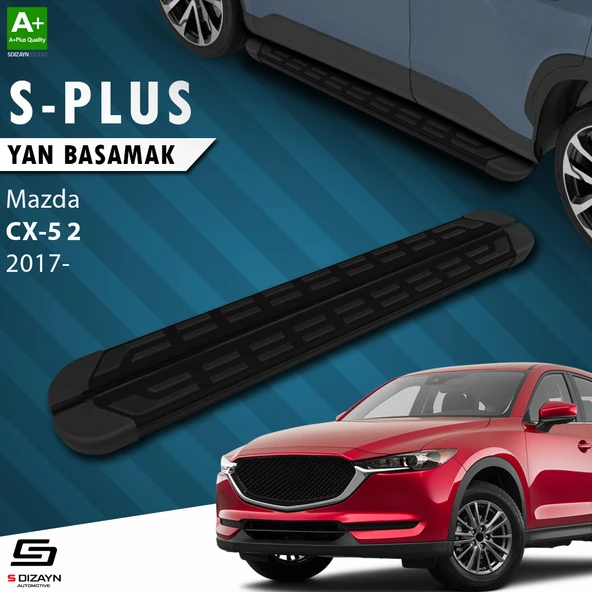S-Dizayn Mazda CX-5 2 S-Plus Siyah Yan Basamak 183 Cm 2017 Üzeri A+ Kalite ürün görseli 1