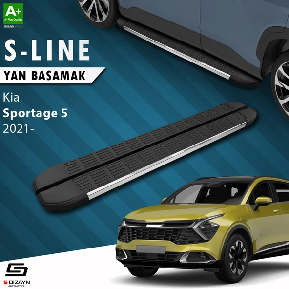 S-Dizayn Kia Sportage 5 S-Line Krom Yan Basamak 173 Cm 2021 Üzeri A+ Kalite ürün görseli 1