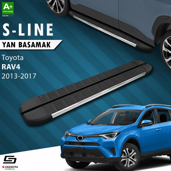 S-Dizayn Toyota Rav 4 4 S-Line Krom Yan Basamak 173 Cm 2013-2017 A+ Kalite ürün görseli
