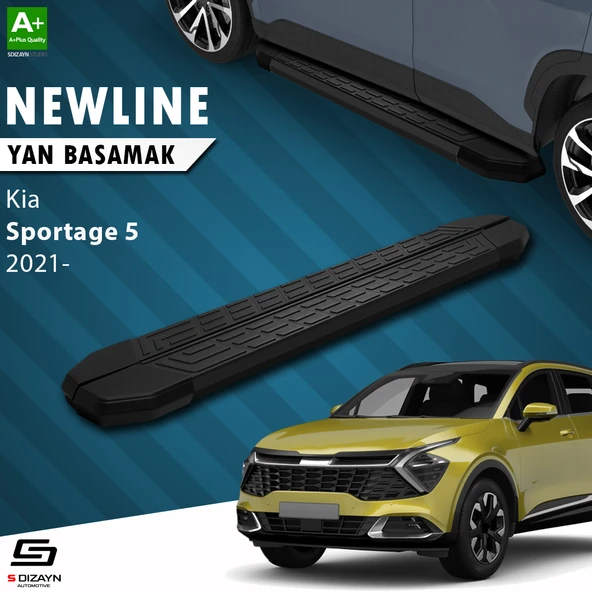 S-Dizayn Kia Sportage 5 NewLine Siyah Yan Basamak 173 Cm 2021 Üzeri A+ Kalite ürün görseli 1