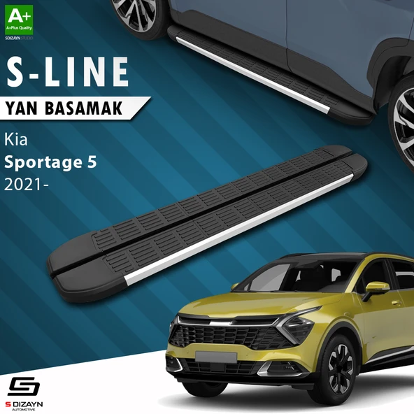 S-Dizayn Kia Sportage 5 S-Line Aluminyum Yan Basamak 173 Cm 2021 Üzeri A+ Kalite ürün görseli 1
