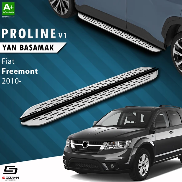 S-Dizayn Fiat Freemont OEM Still Pro V1 Aluminyum Yan Basamak 183 Cm 2010-2020 A+ Kalite ürün görseli 1