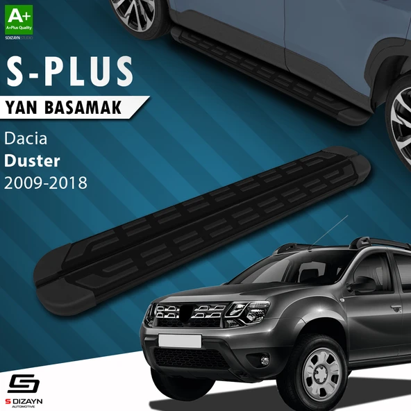 S-Dizayn Dacia Duster S-Plus Siyah Yan Basamak 173 Cm 2009-2018 A+ Kalite ürün görseli