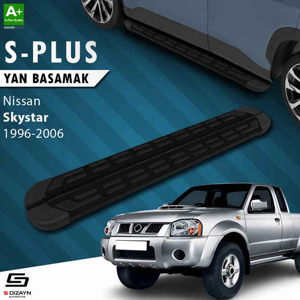 S-Dizayn Nissan Skystar S-Plus Siyah Yan Basamak 193 Cm 1996-2006 A+ Kalite ürün görseli 1