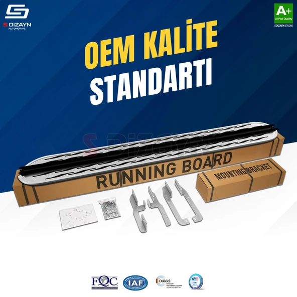 S-Dizayn Citroen C4 Cactus OEM Still Pro V2 Aluminyum Yan Basamak 183 Cm 2014 Üzeri A+ Kalite - Resim 2