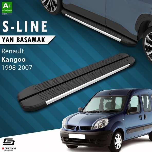 S-Dizayn Renault Kangoo S-Line Aluminyum Yan Basamak 183 Cm 1998-2007 A+ Kalite ürün görseli