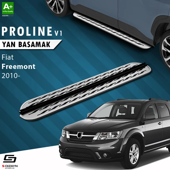 S-Dizayn Fiat Freemont OEM Still Pro V2 Aluminyum Yan Basamak 183 Cm 2010-2020 A+ Kalite ürün görseli 1