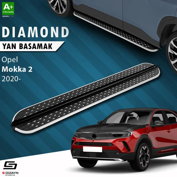 S-Dizayn Opel Mokka 2 Diamond Krom Yan Basamak 173 Cm 2020 Üzeri A+ Kalite - 1