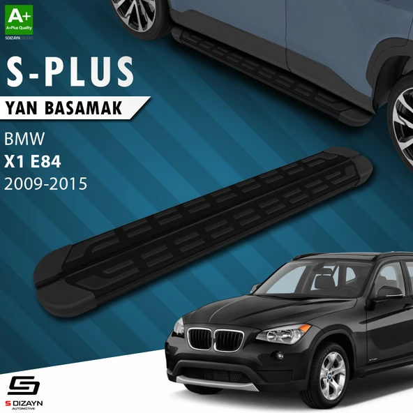 S-Dizayn Bmw X1 E84 S-Plus Siyah Yan Basamak 183 Cm 2009-2015 A+ Kalite ürün görseli 1