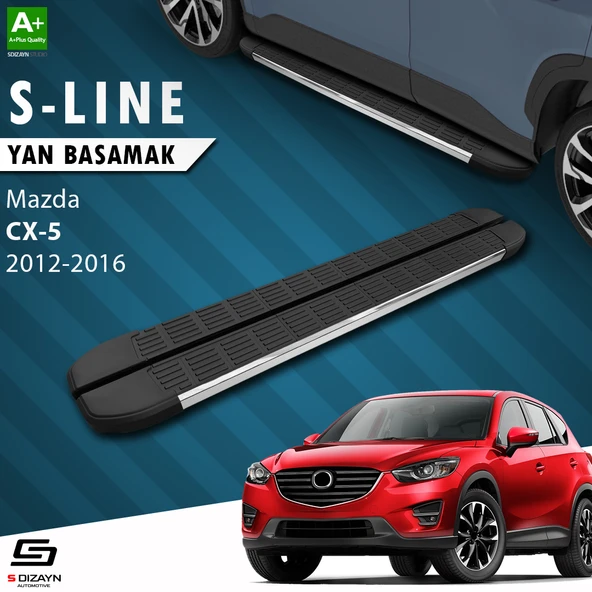 S-Dizayn Mazda CX-5 S-Line Krom Yan Basamak 183 Cm 2012-2016 A+ Kalite ürün görseli