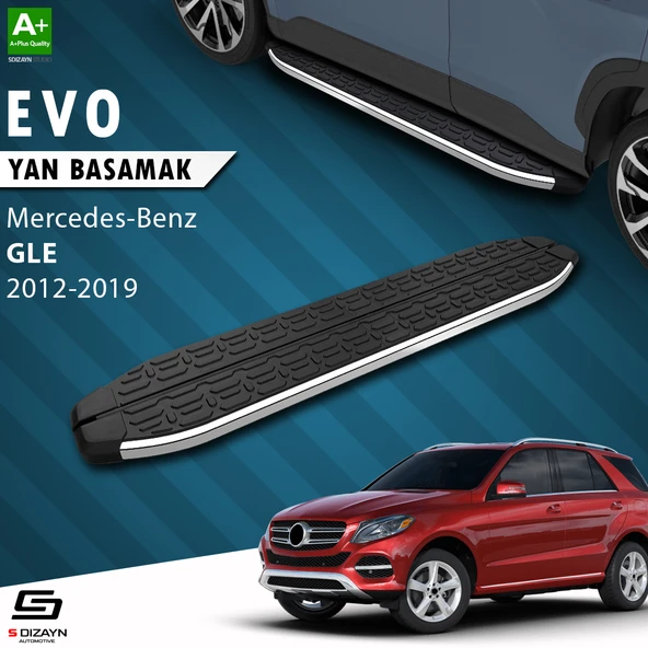 S-Dizayn Mercedes GLE W166 Evo Krom Yan Basamak 193 Cm 2012-2019 A+ Kalite ürün görseli 1