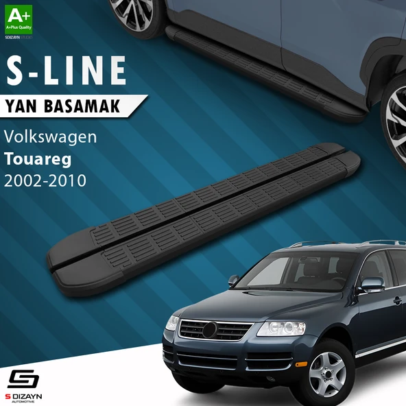 S-Dizayn VW Touareg S-Line Siyah Yan Basamak 193 Cm 2002-2010 A+ Kalite ürün görseli