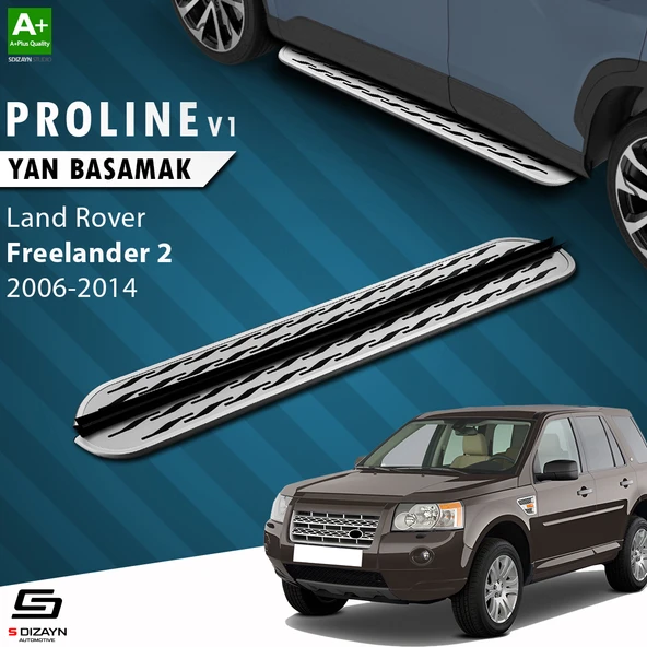 S-Dizayn Land Rover Freelander 2 OEM Still Pro V2 Aluminyum Yan Basamak 173 Cm 2006-2014 A+ Kalite ürün görseli 1