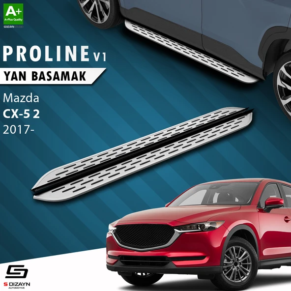 S-Dizayn Mazda CX-5 2 OEM Still Pro V1 Aluminyum Yan Basamak 183 Cm 2017 Üzeri A+ Kalite ürün görseli