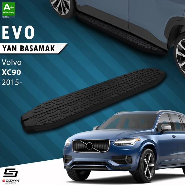 S-Dizayn Volvo XC90 2 Evo Siyah Yan Basamak 193 Cm 2015 Üzeri - 1