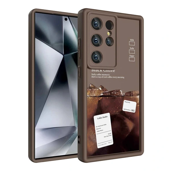 Galaxy S24 Ultra Kılıf Kamera Korumalı Baskılı Arka Yüzey Zore Klas Kapak - Resim 2