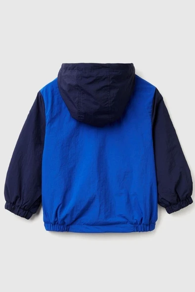United Colors of Benetton Erkek Bebek 2IGGGN03X-25K Yağmurluk Mavi - 2