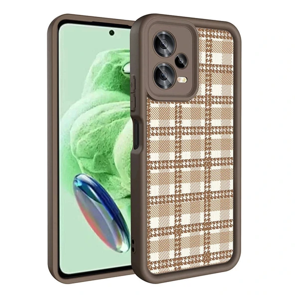 Xiaomi Redmi Note 12 5G Kılıf Kamera Korumalı Baskılı Arka Yüzey Zore Klas Kapak - Resim 2
