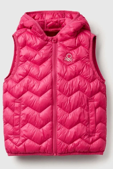 United Colors of Benetton Kız Bebek 21INGJ00H-25K Yelek Fuşya ürün görseli 1