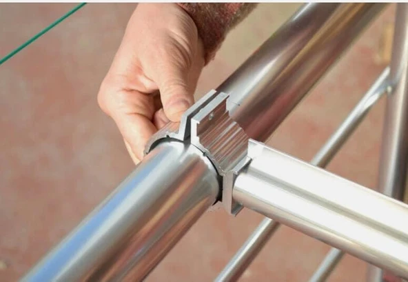 Alüminyum Balkon Çamaşırlık Balkon Demiri Çamaşır Askısı Yuvarlak Korkuluklar Için - 5