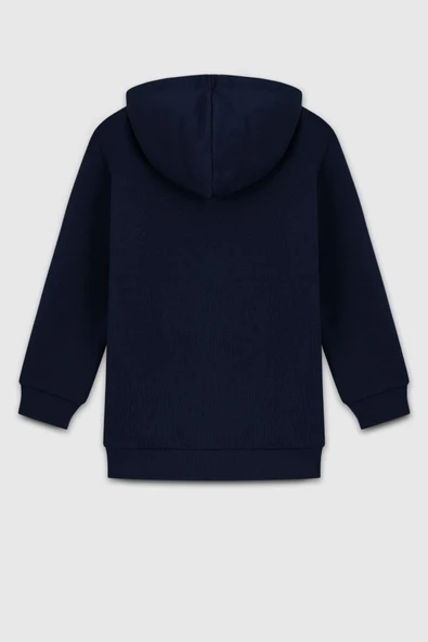 United Colors of Benetton Erkek Çocuk BNT-B23341 Sweatshirt Lacivert - Resim 2