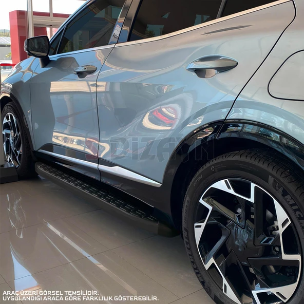 S-Dizayn Ssangyong Korando Sport Evo Siyah Yan Basamak 203 Cm 2010-2019 A+ Kalite - 8