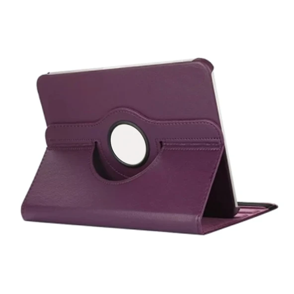 Samsung Galaxy Tab S10 FE Plus 360 Dönen Standlı Kapaklı Kılıf (Mor) ürün görseli 1