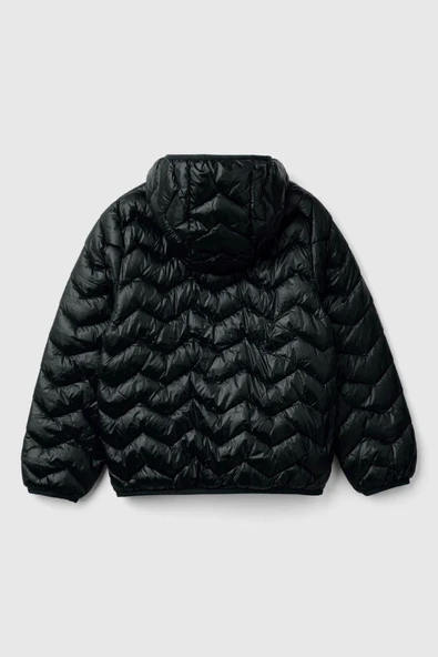 United Colors of Benetton Kız Çocuk 21INCN04U-25K Mevsimlik  Mont Siyah - Resim 2