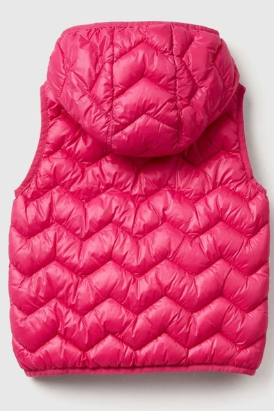 United Colors of Benetton Kız Bebek 21INGJ00H-25K Yelek Fuşya - Resim 2