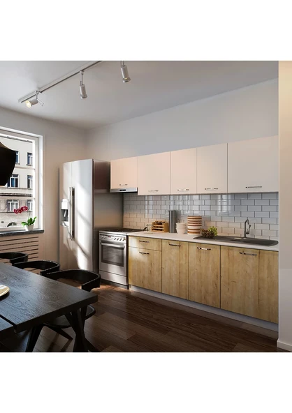 Nisa Hazır Mutfak Dolabı 260 Cm - Tezgah Dahil - 2