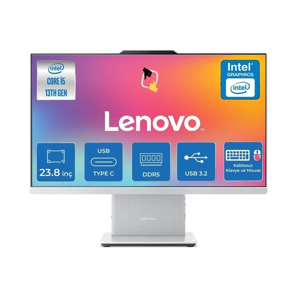Ideacentre 24IRH9 Aıo Intel Core I5 13420H 16GB 1tb SSD Freedos 23.8" Fhd 100hz All-In-One Bilgisayar F0HN0053TR Snertech ürün görseli