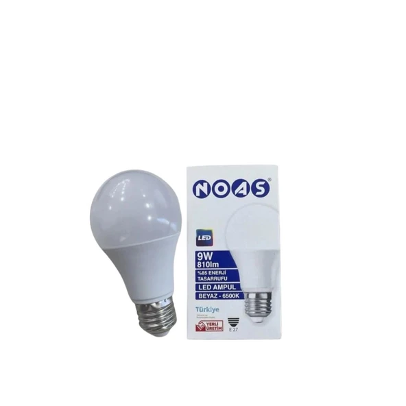 Noas 9W Led Ampul Beyaz 6500K