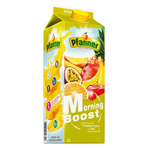 Pfanner 2 lt Morning Boost ve Vitamin Reload Meyve Suyu 2 li Paket - 2