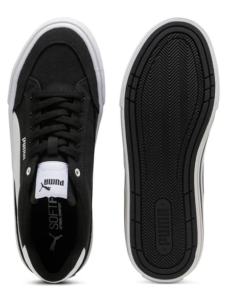 Puma Court Clasisc Vulc F5 396353-03 Siyah-Beyaz Erkek Günlük Sneaker - Resim 6