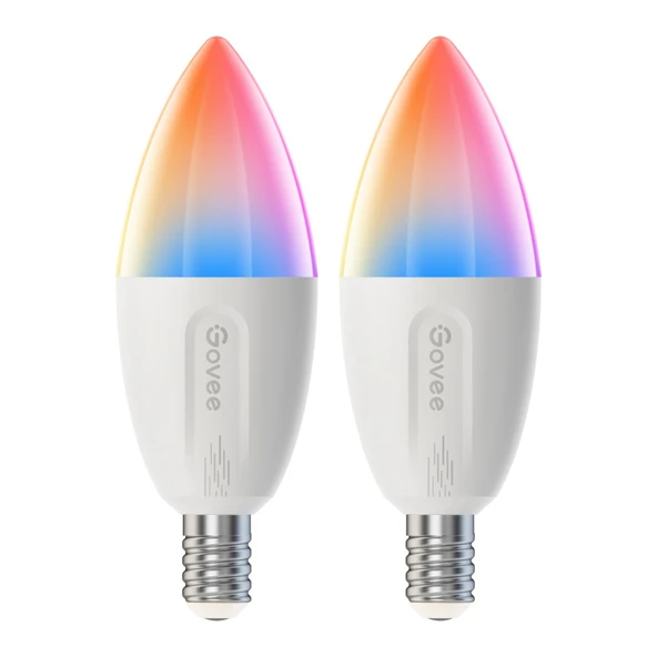 Govee RGBWW Matter Destekli E14 Akıllı Ampul - 2'li Paket - Resim 4